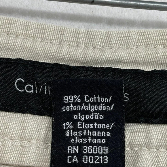 Calvin Klein Jeans Women's Sz 14 Beige Straight Ankle High-Rise Stretch Pockets - Picture 10 of 12